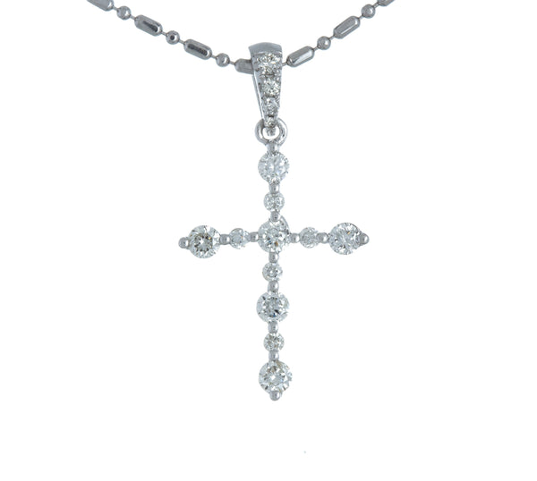 Meyem Unique Diamond Cross Italian Necklace