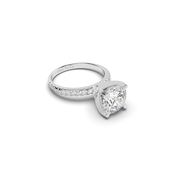Sona Pave Engagement Ring