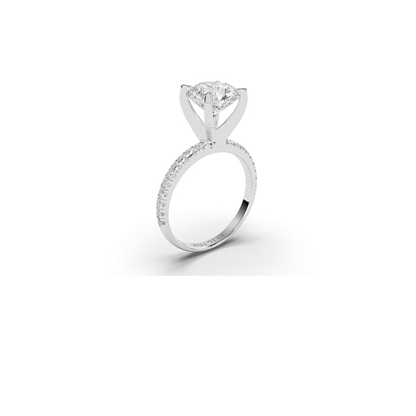 Sona Pave Engagement Ring