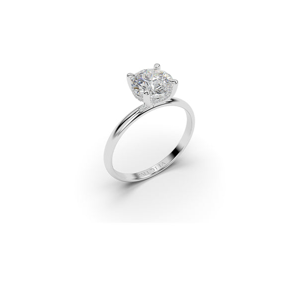 Kinsley Accent Round Engagement Ring