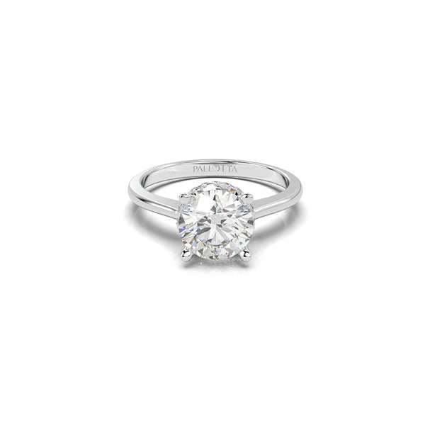 Livia Accent Round Engagement Ring
