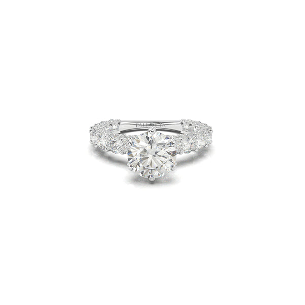 Elodie Side Stone Diamond Ring