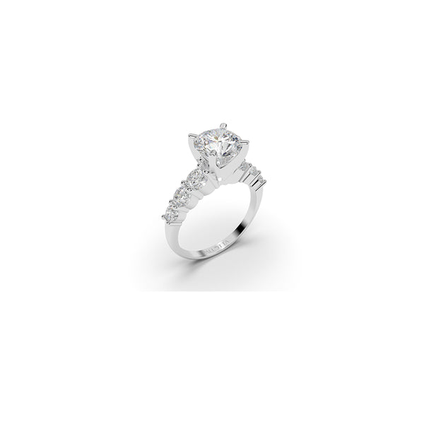 Rina Round Stone Diamond Ring