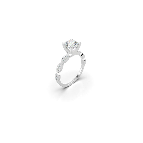 Mona Side Stone Diamond Ring