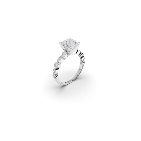 Ash Side Stone Diamond Ring