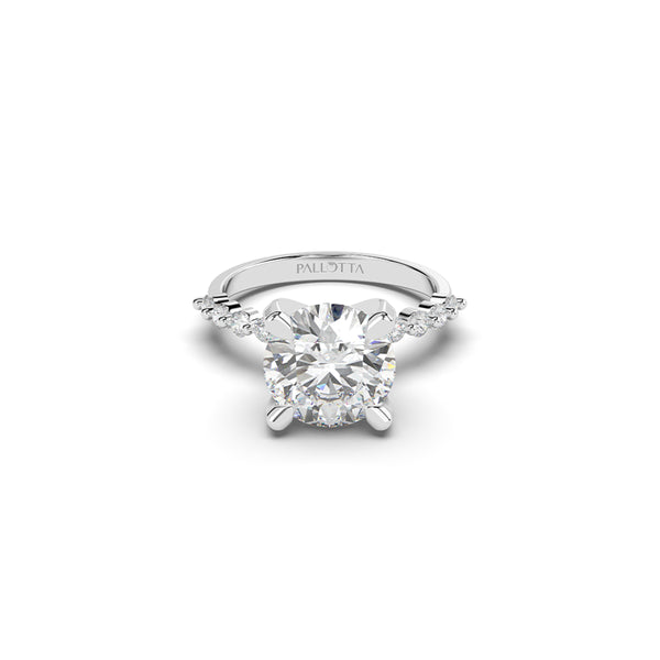 Flurry Side Stone Diamond Ring