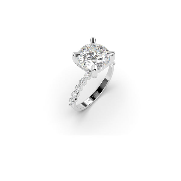 Flurry Side Stone Diamond Ring