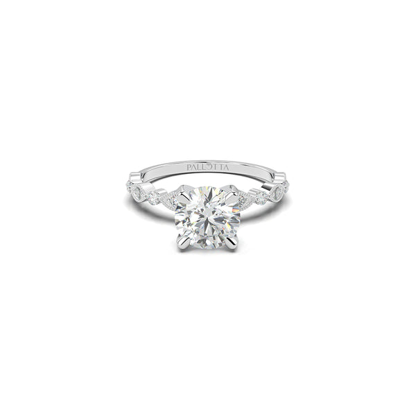 Vianca Side Stone Diamond Ring
