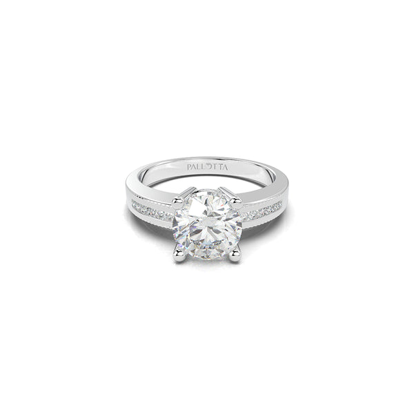 Ronia Round Channel Engagement Ring