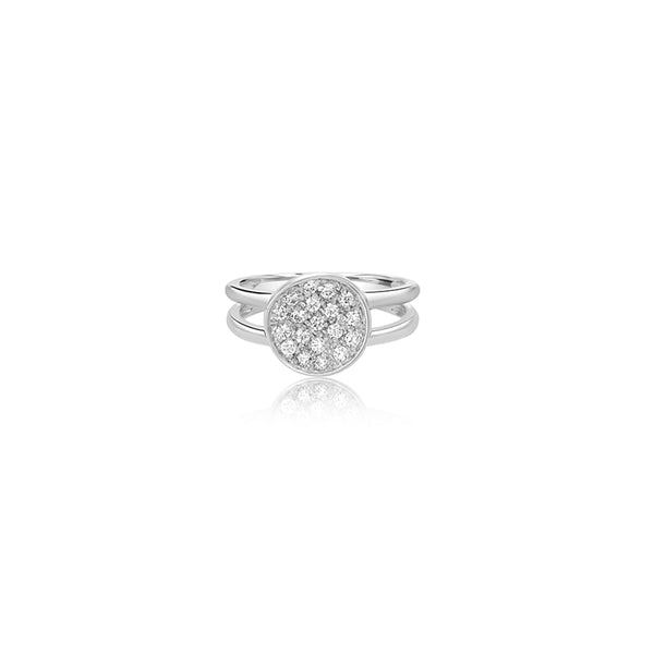 Keren Round Pave' Ring