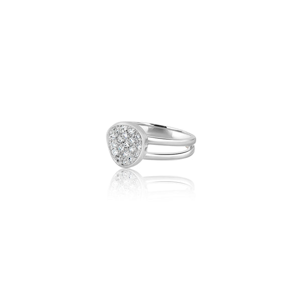 Keren Round Pave' Ring