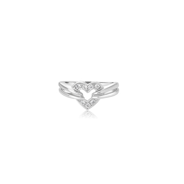 Shayna Cubic Heart Ring