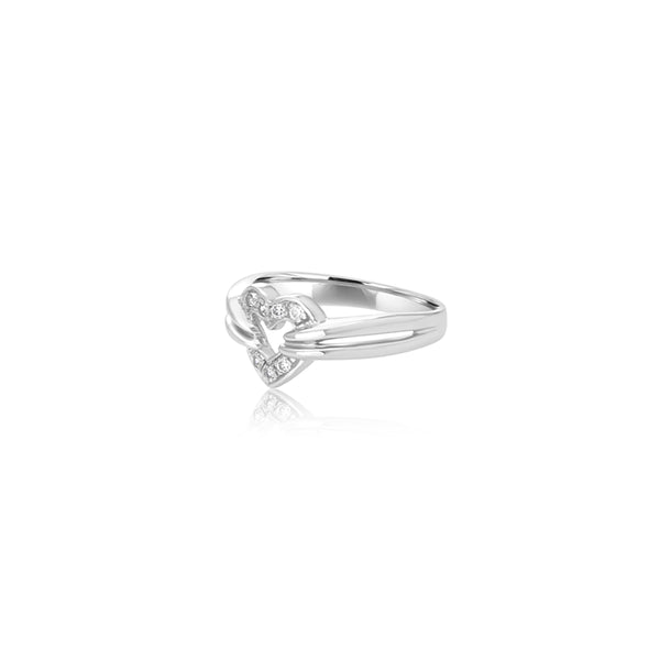 Shayna Cubic Heart Ring