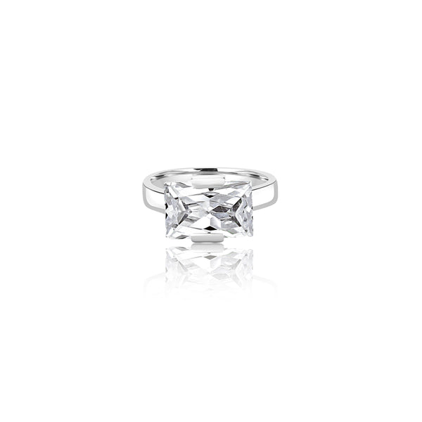 Anete Large Rectangular Ring