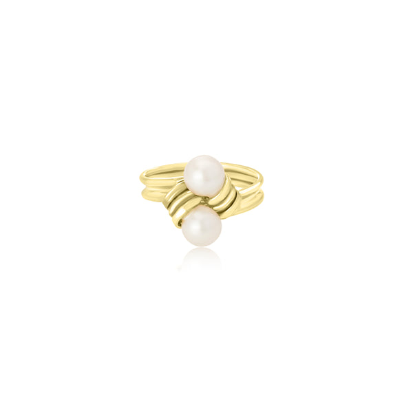 Gilda Double Pearl Ring