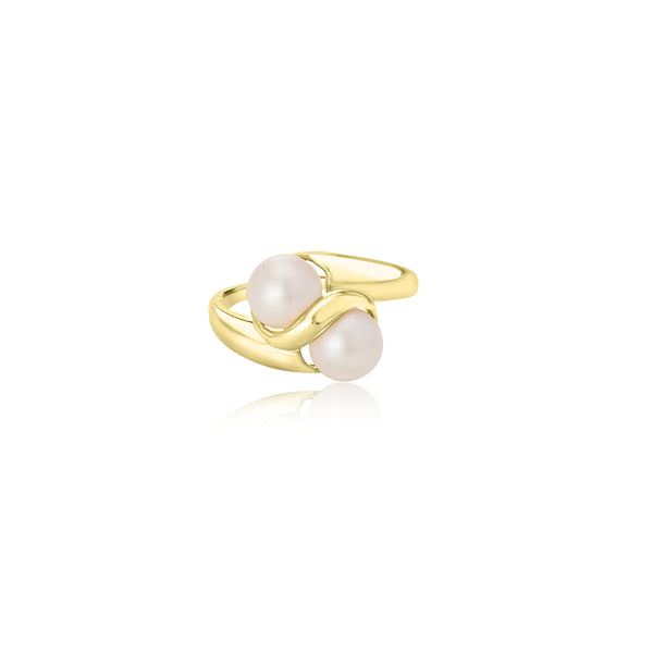 Gia Double Pearl Ring