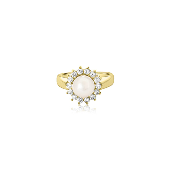 Gloria Halo Pearl Ring