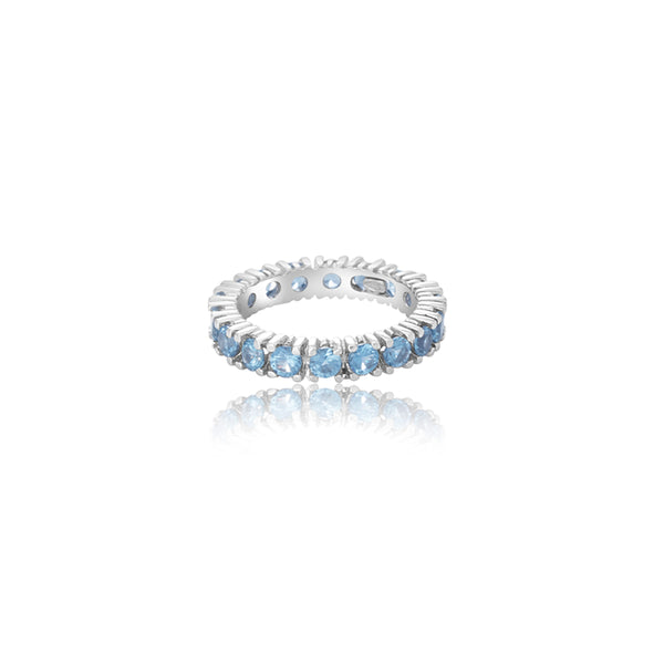 Natale Aqua Eternity Ring