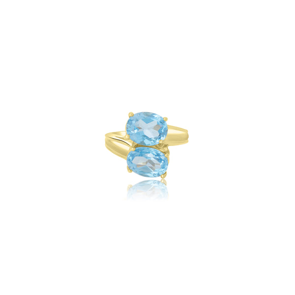 Freida Aqua Double Ring