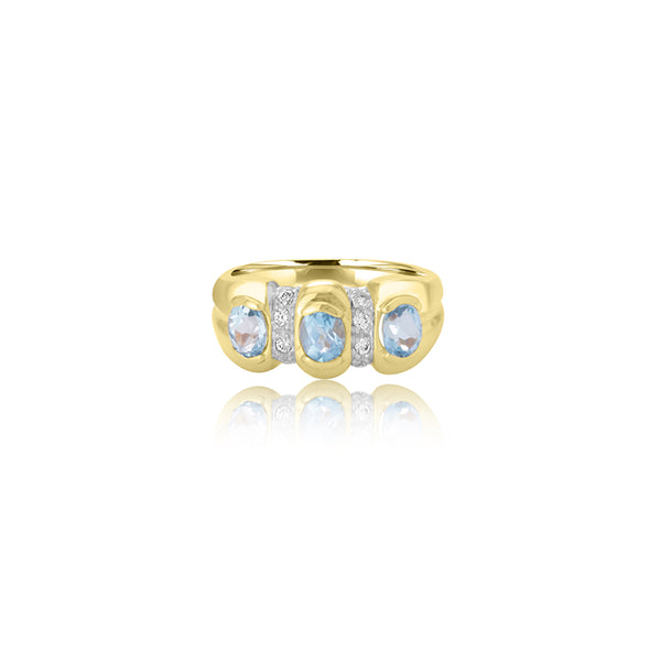 Ofri Triple Oval Aqua Ring