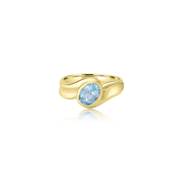 Rosina Aqua Oval Ring