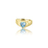 Sarina Aqua Heart Stone Ring