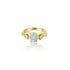 Serafina Aqua Oval Ring