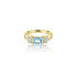 Vicenza Aqua Stone Ring