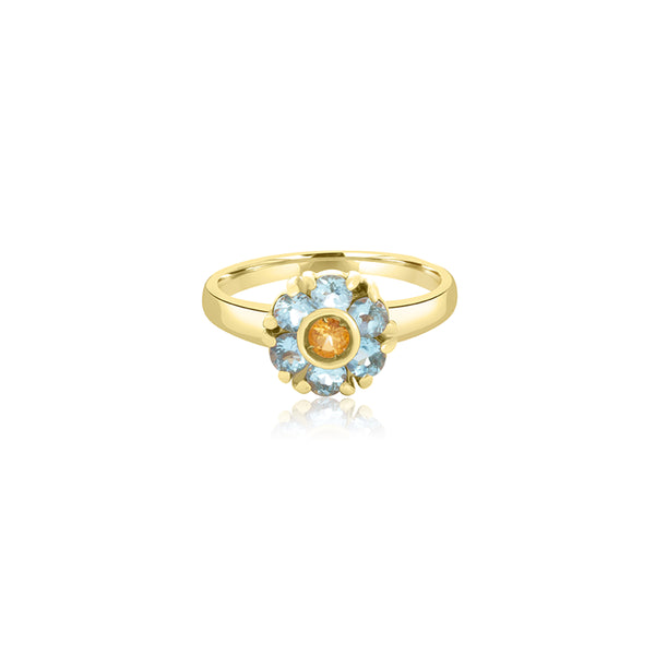 Tohay Aqua & Yellow Ring