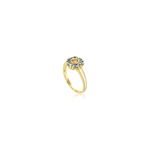 Tohay Aqua & Yellow Ring