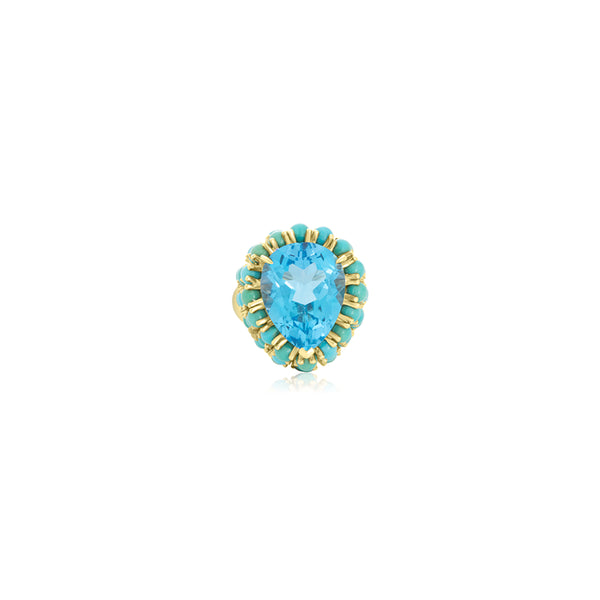 Nailah Aqua Blue Ring