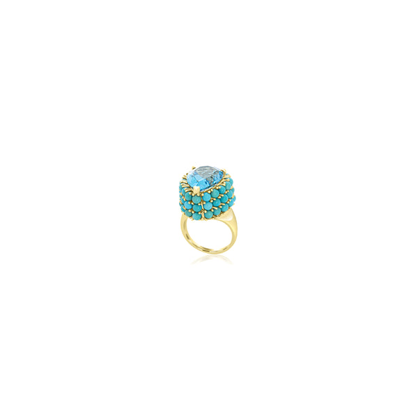 Nailah Aqua Blue Ring