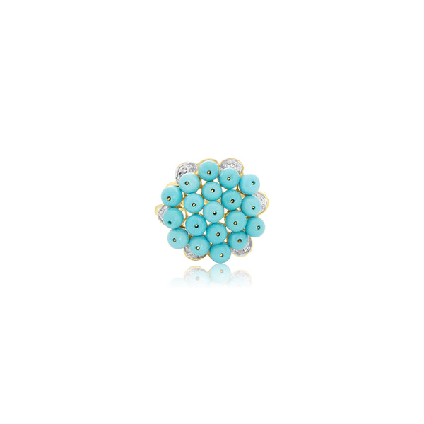 Zoey Blue Coral Ring