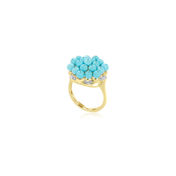 Zoey Blue Coral Ring