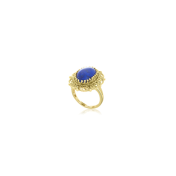 Dvora Hazel Blue Wire Vintage Ring