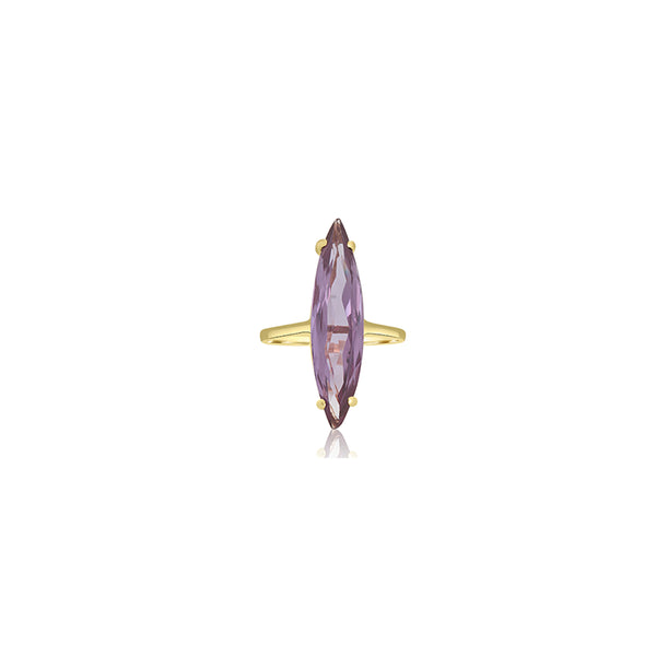 Sydney Elongated Vintage Purple Ring