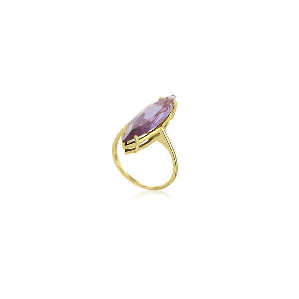 Sydney Elongated Vintage Purple Ring