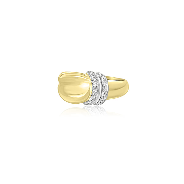 Arshia T-Tone Double Row Ring