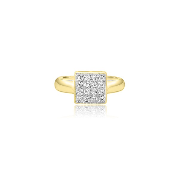 Kachi T-Tone Four Row Cubic Ring