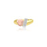 Aliyah Tri-Color Heart Ribbon Ring