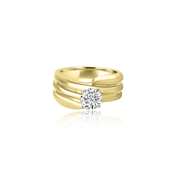 Adegoke Four Prong Cubic Ring