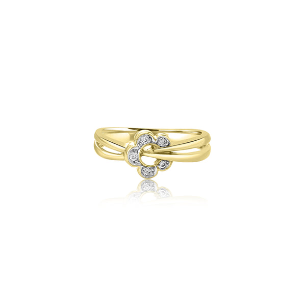 Afiya Gold Floral Ring