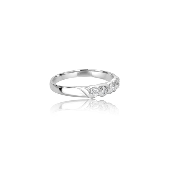 Akiki Five Stone Cubic Zirconia Ring