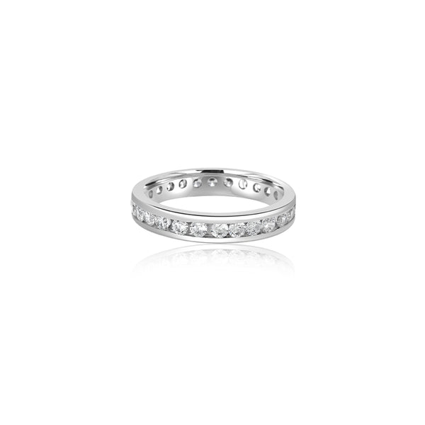 Anane Channel Cubic Eternity Ring