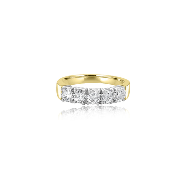 Bunmi T-Tone Five Stone Double Ring