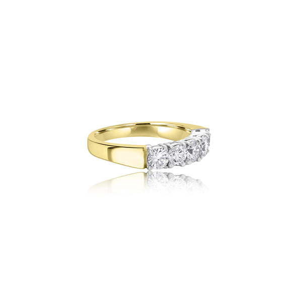 Bunmi T-Tone Five Stone Double Ring