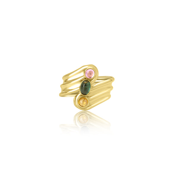 Folayan Triple Stone Ring