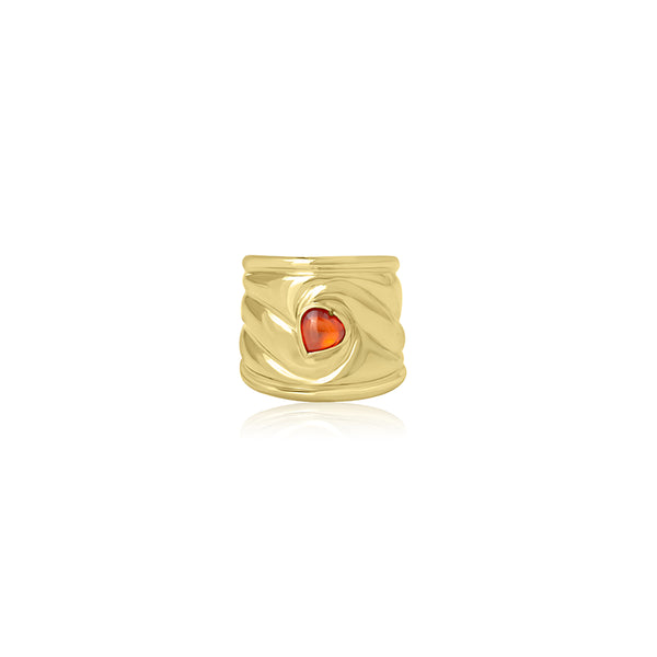 Fujo Wide Orange Stationary Ring