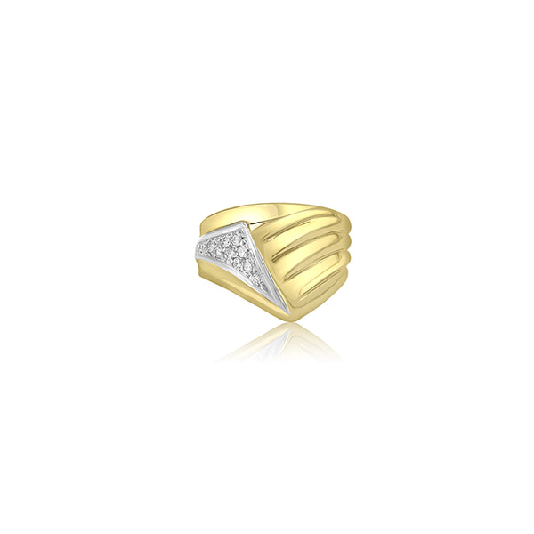 Kenura (0.12 Ct. Tw.) Dome Diamond Ring