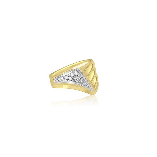 Kenura (0.12 Ct. Tw.) Dome Diamond Ring